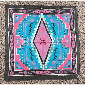 Wamcraft Poly/Cotton USA Handkerchief Bandana Native American Design RN 14193